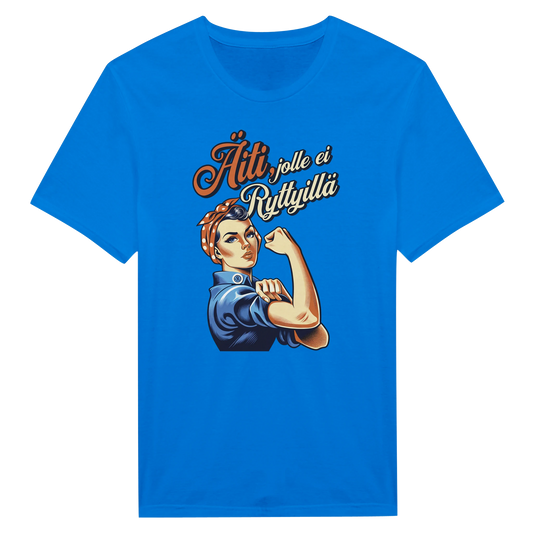 Äiti, Jolle Ei Ryttyillä - Unisex T-paita – tuotekuva
