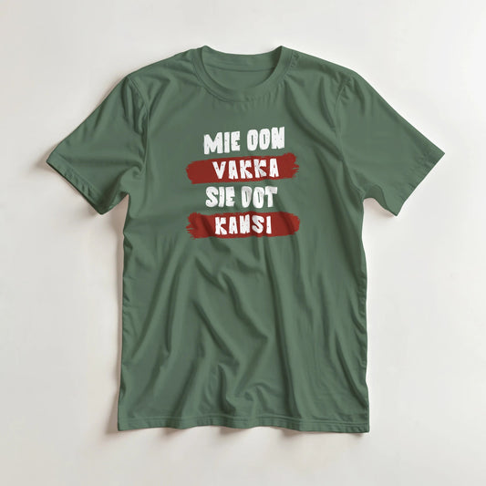 Mie Oon Vakka - Sie Oot Kansi - 3XL - 5XL T - paita - Mun Paita