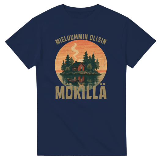Mieluummin Olisin Mökillä Saaressa - 3XL - 5XL - Mun Paita