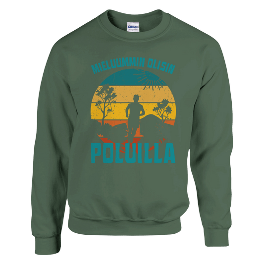 Mieluummin Olisin Poluilla - Collegepaita - Mun Paita