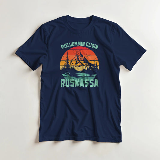 Mieluummin Olisin Ruskassa - 3XL - 5XL T - paita - Mun Paita