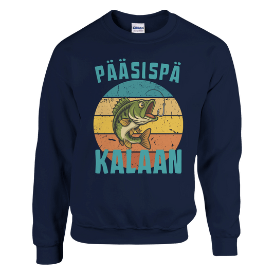 Pääsispä Kalaan | Ahven - Collegepaita - Mun Paita