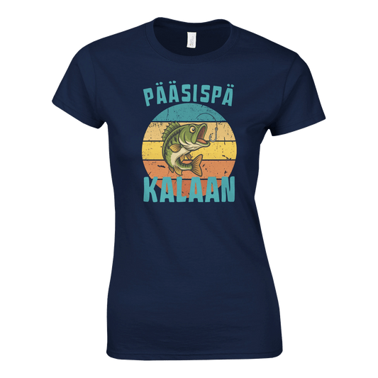 Pääsispä Kalaan | Ahven - Naisten T - paita - Mun Paita