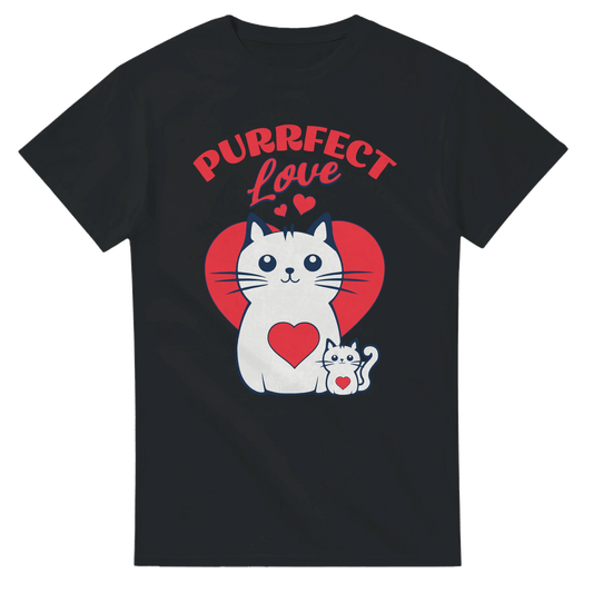 Purrfect Love Kissat - 3XL - 5XL - Mun Paita