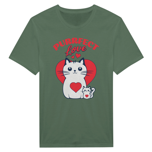 Purrfect Love Kissat - Miesten T - paita - Mun Paita