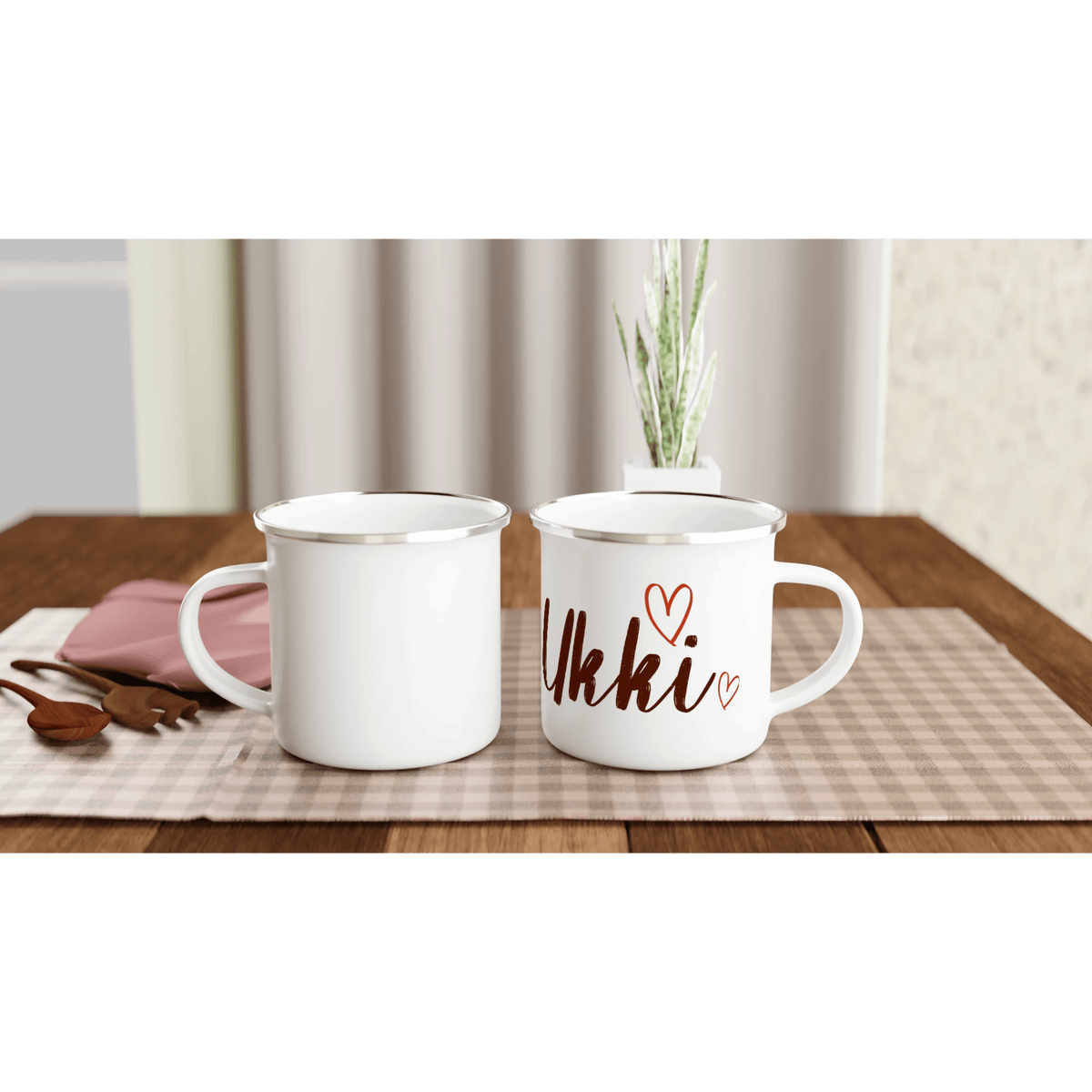 Ukkiđ - Emalimuki 3,5dl - Mun Paita