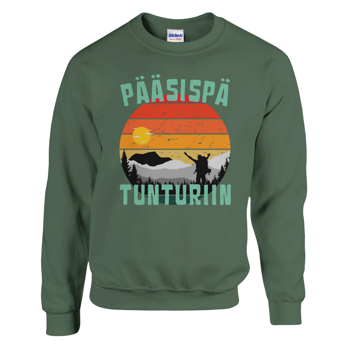 Pääsispä Tunturiin - Collegepaita – tuotekuva