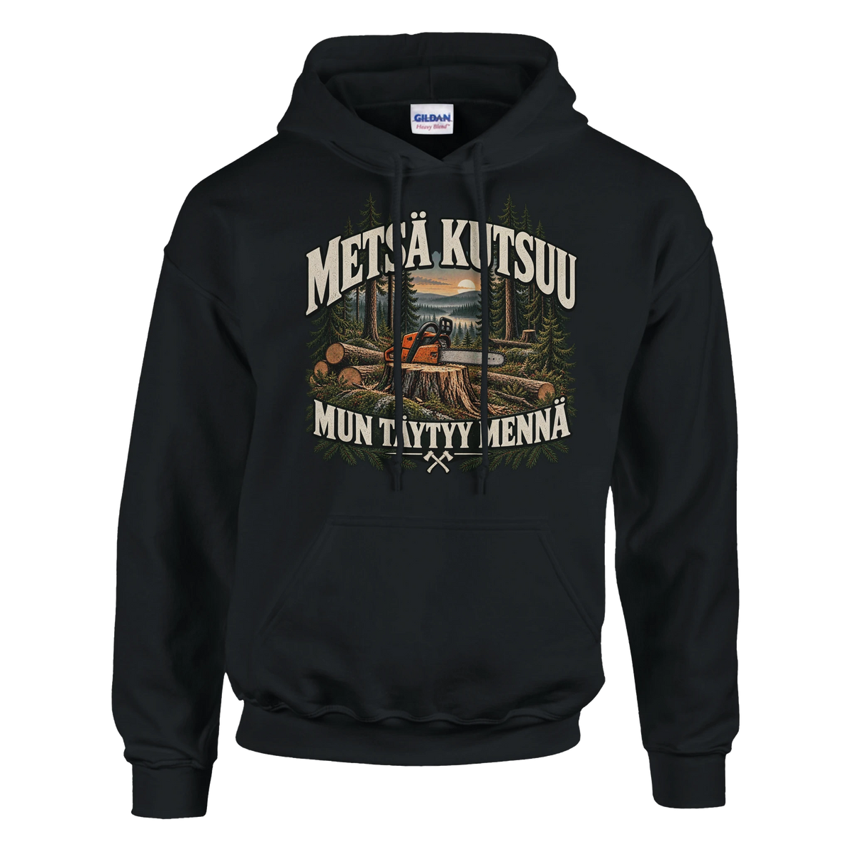 Metsä kutsuu Sahuria - Huppari – tuotekuva