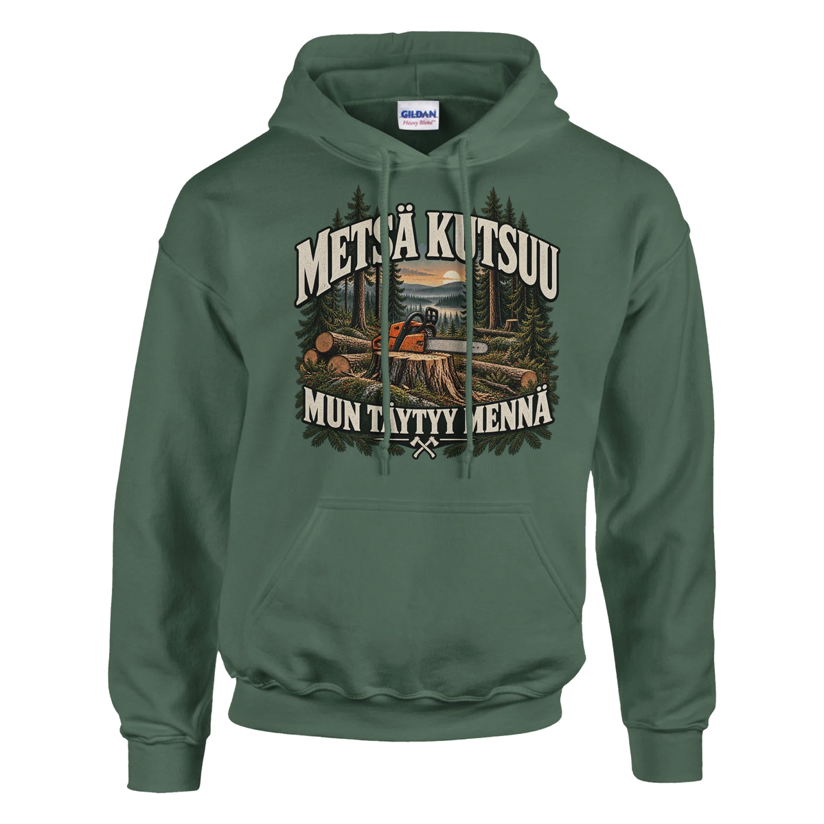 Metsä kutsuu Sahuria - Huppari – tuotekuva