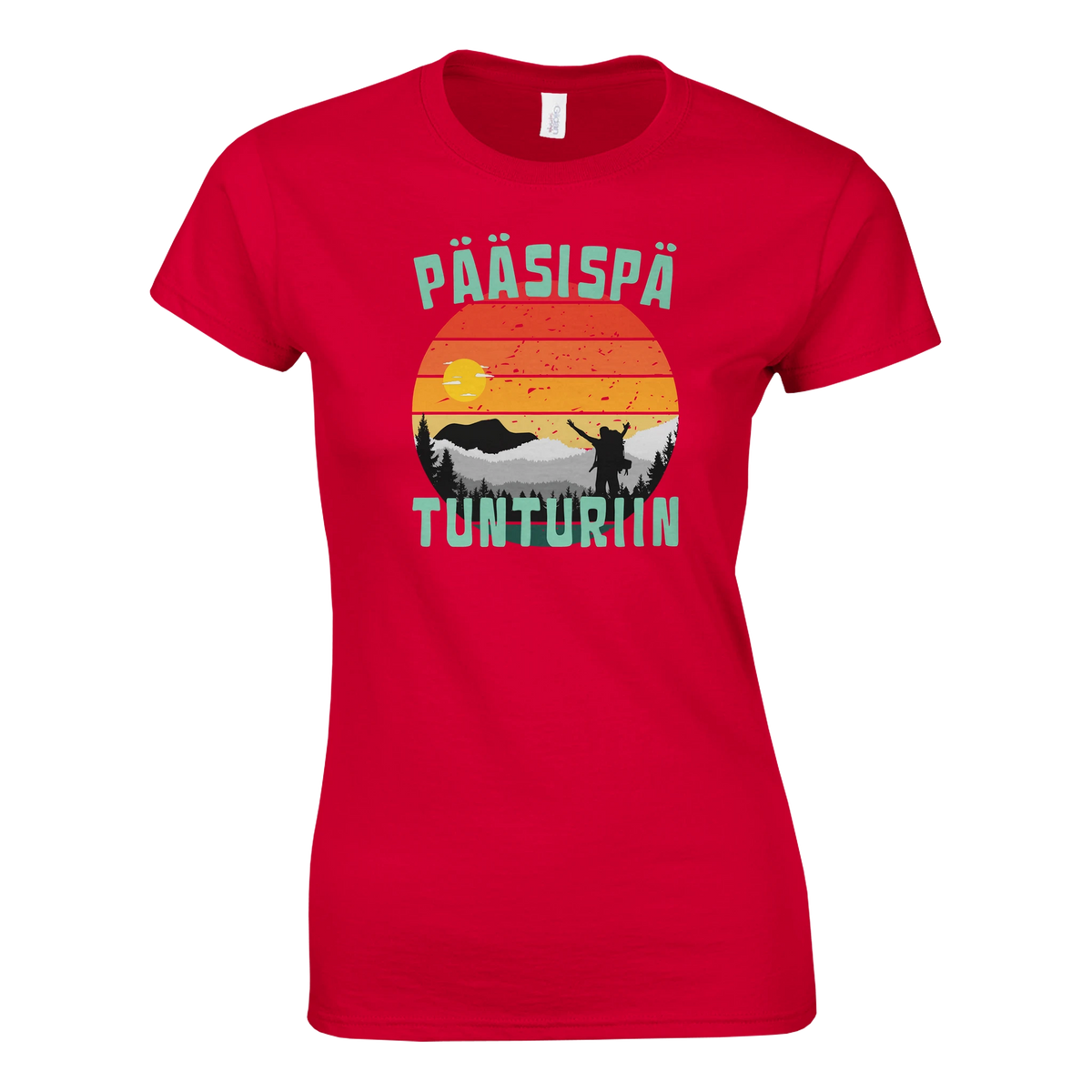Pääsispä Tunturiin - Naisten t-paita – tuotekuva
