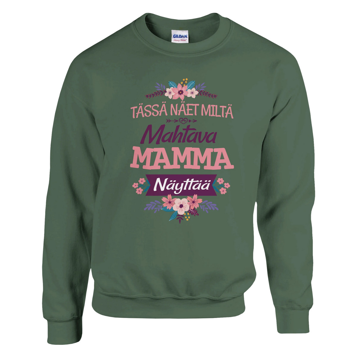 Mahtava Mamma - Collegepaita – tuotekuva