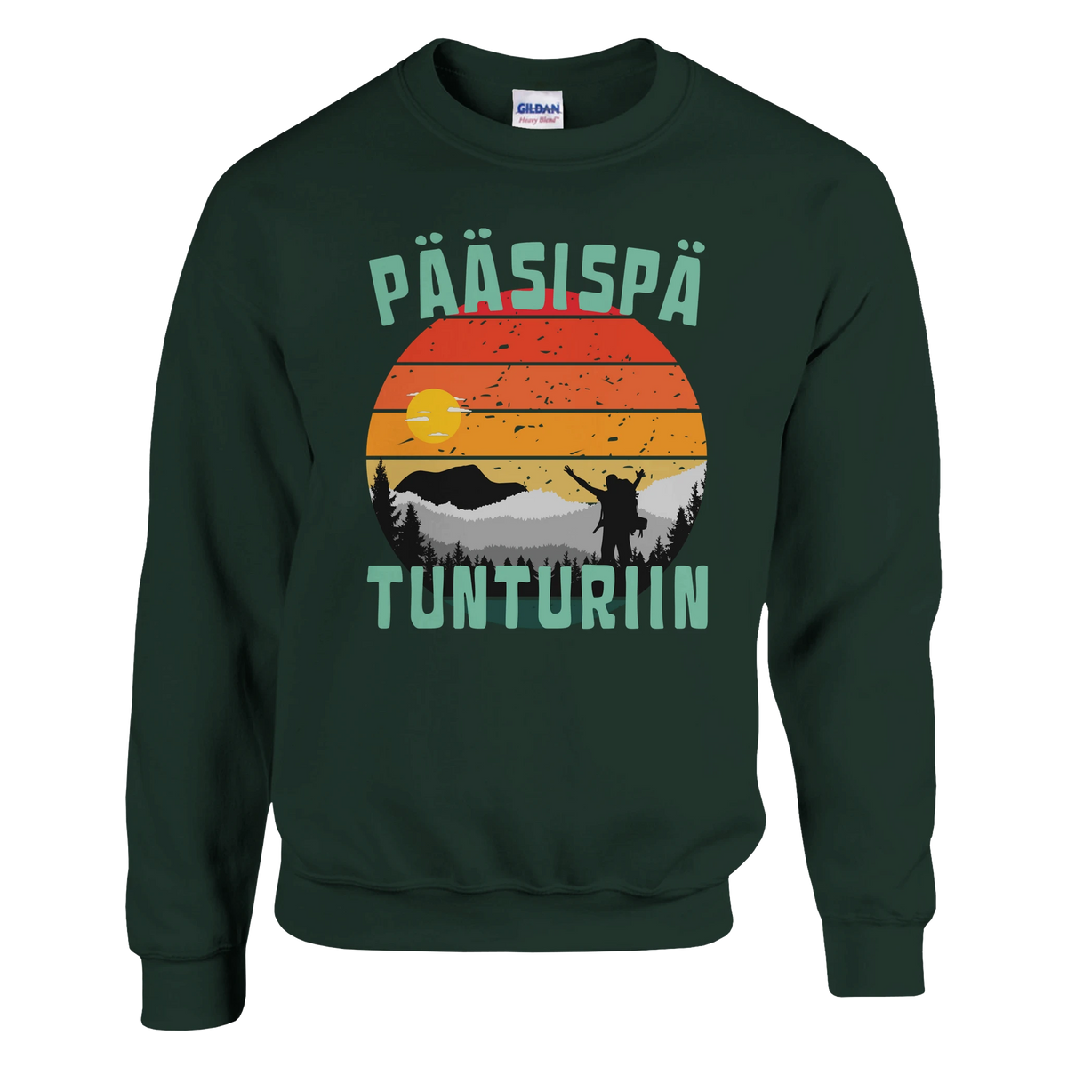 Pääsispä Tunturiin - Collegepaita – tuotekuva