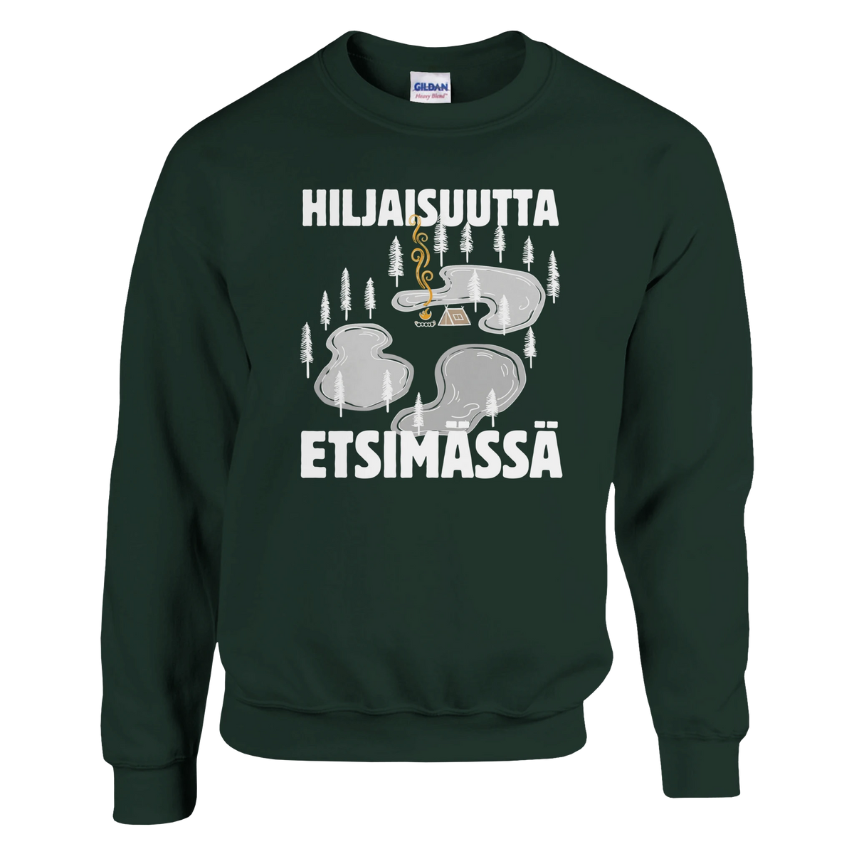 Hiljaisuutta etsimässä - Collegepaita – tuotekuva
