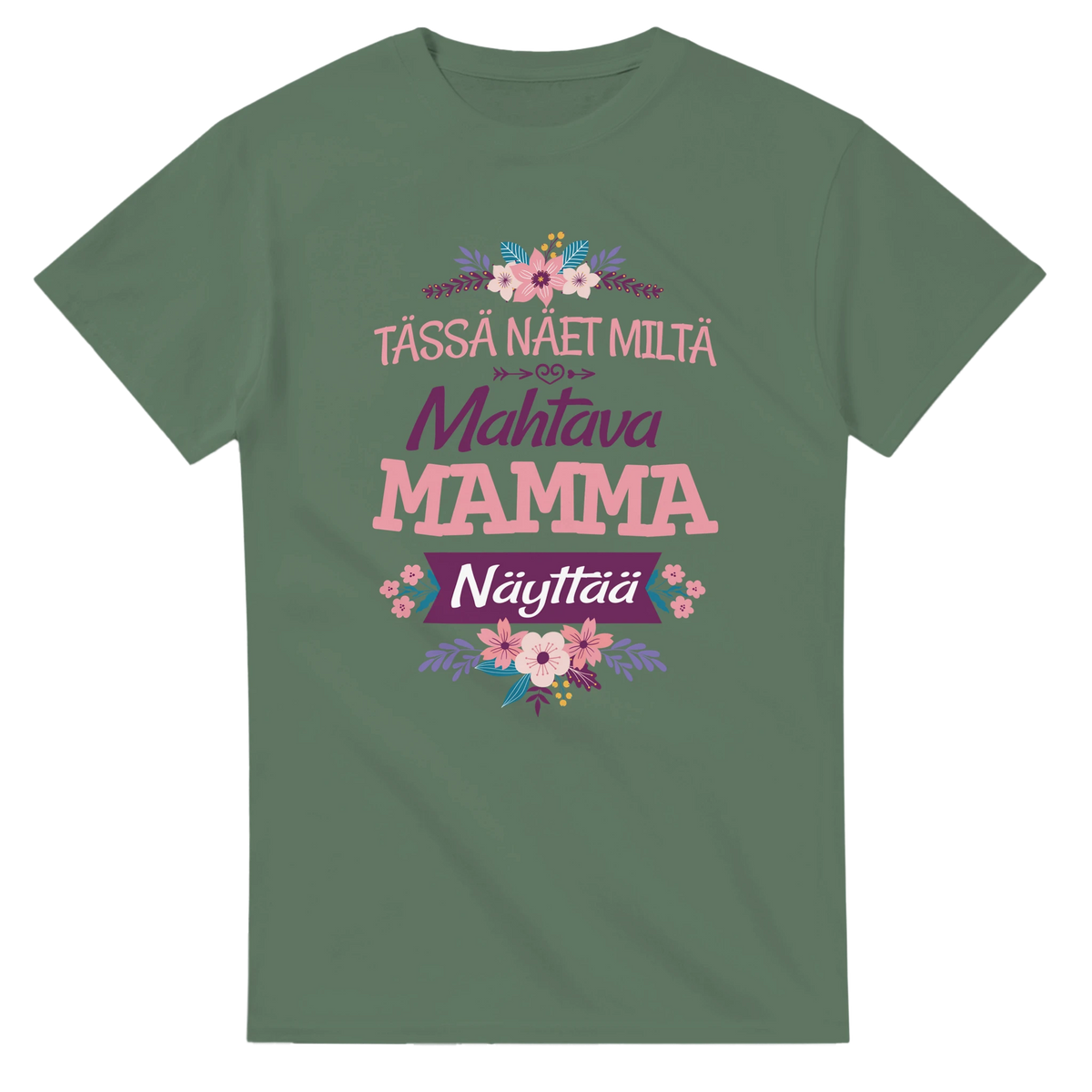 Mahtava Mamma - 3XL - 5XL T-paita – tuotekuva