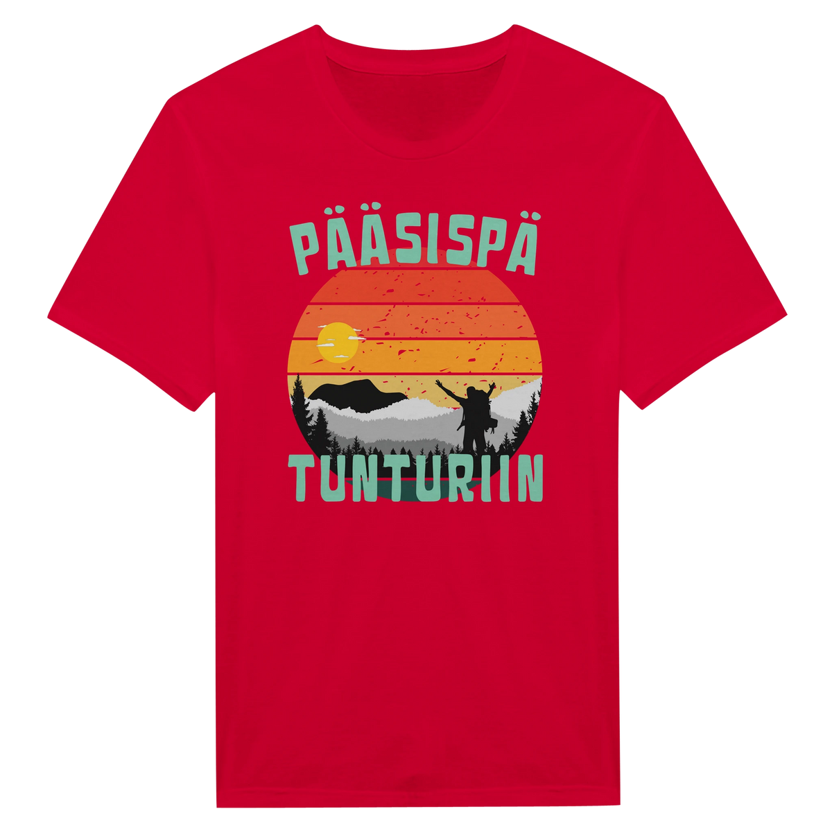 Pääsispä Tunturiin - Miesten t-paita – tuotekuva