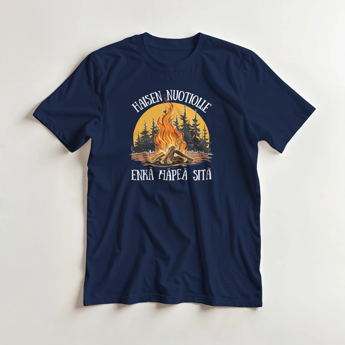Haisen nuotiolle enkä häpeä sitä - 3XL - 5XL T-paita – tuotekuva