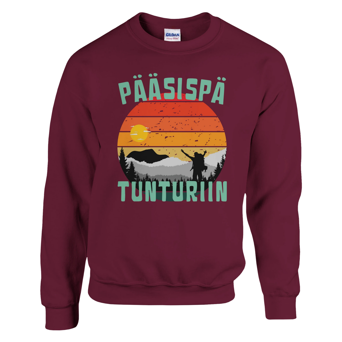 Pääsispä Tunturiin - Collegepaita – tuotekuva