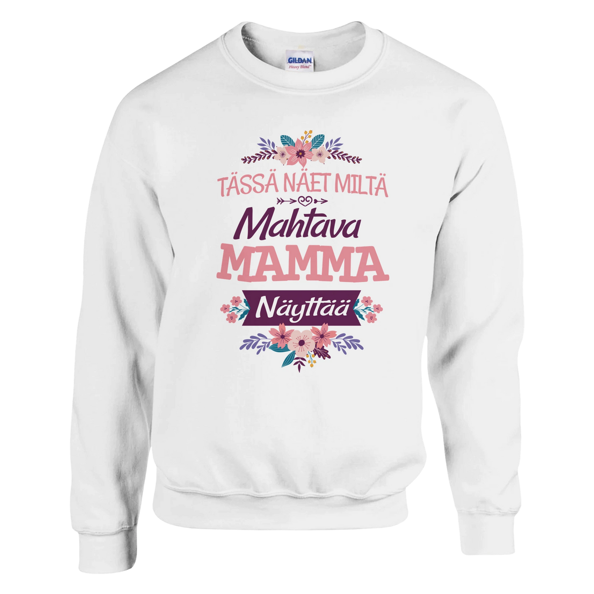 Mahtava Mamma - Collegepaita – tuotekuva