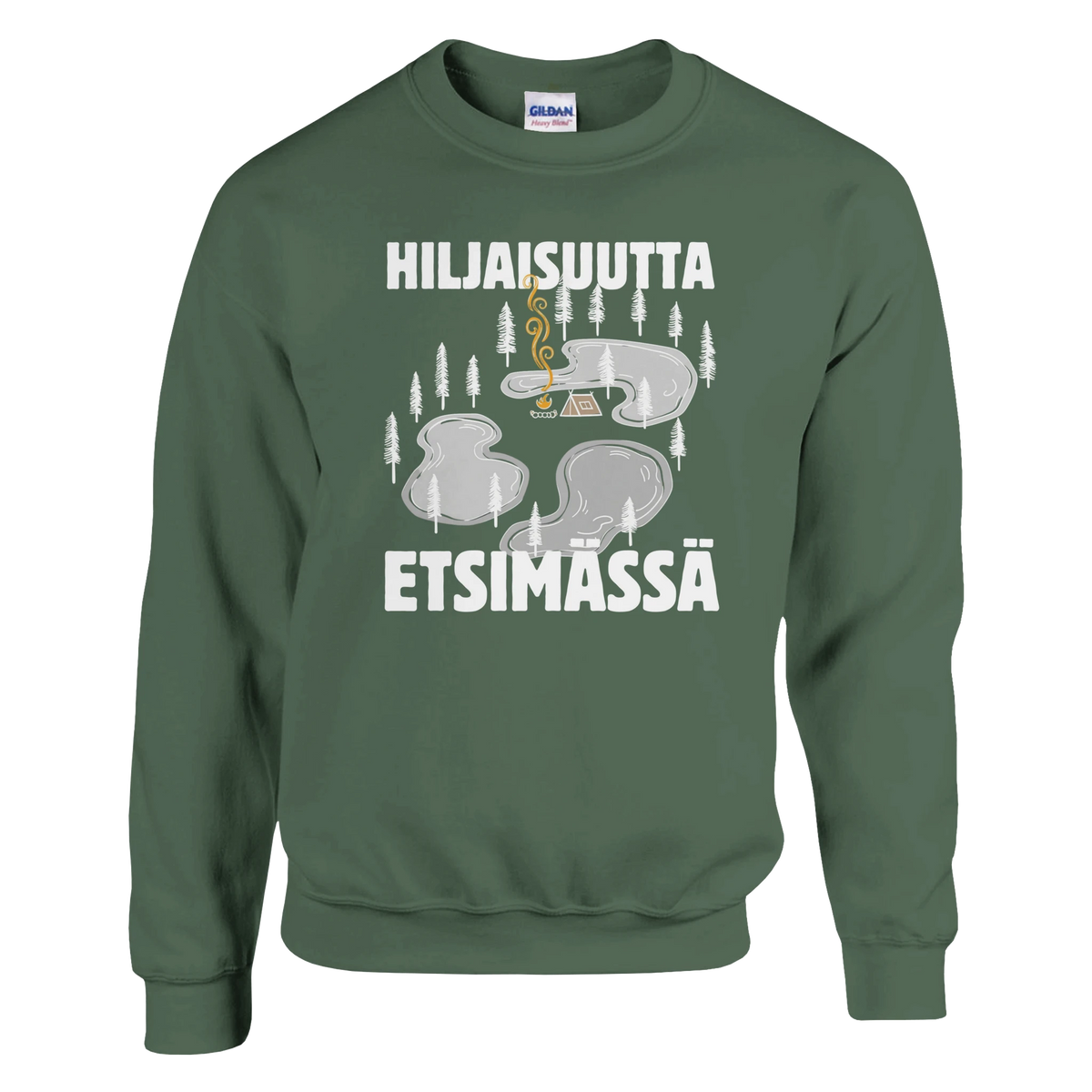 Hiljaisuutta etsimässä - Collegepaita – tuotekuva