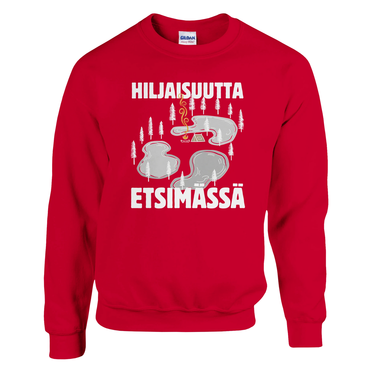 Hiljaisuutta etsimässä - Collegepaita – tuotekuva