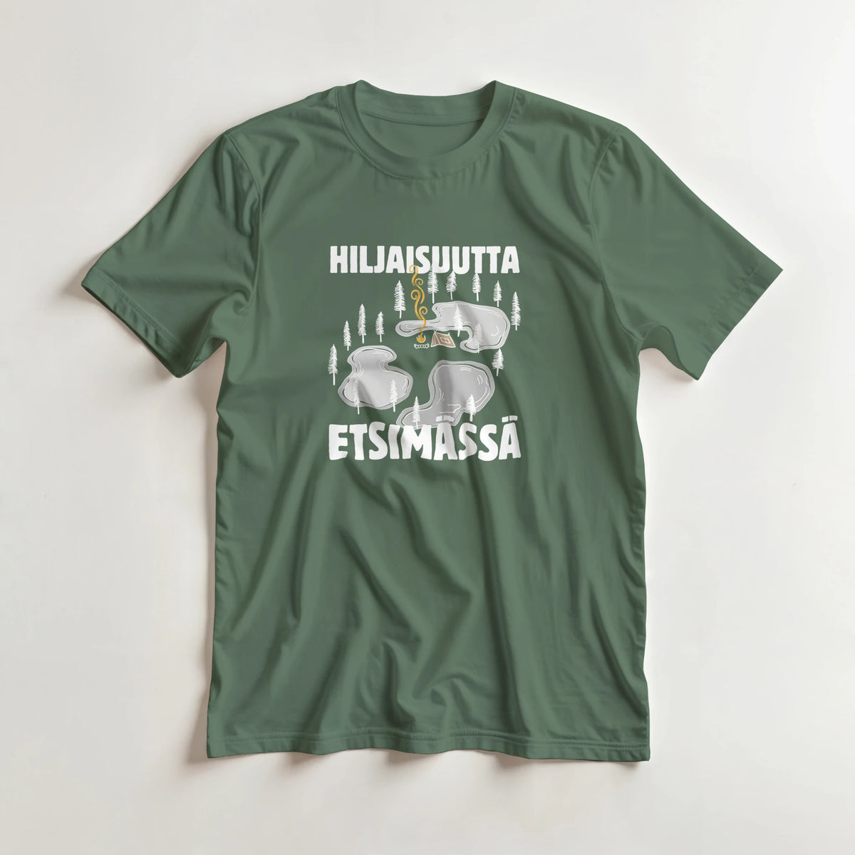Hiljaisuutta etsimässä - 3XL - 5XL T-paita – tuotekuva