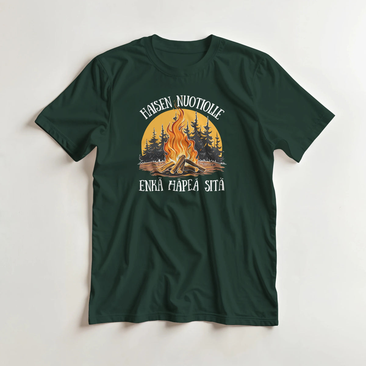 Haisen nuotiolle enkä häpeä sitä - 3XL - 5XL T-paita – tuotekuva