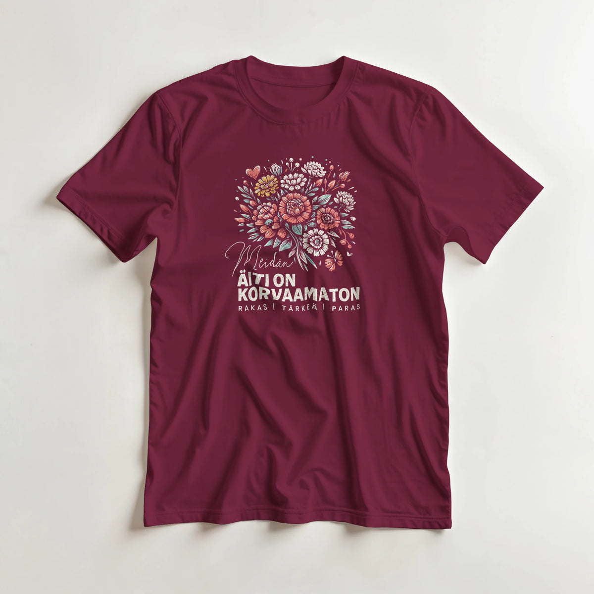 Meidän Äiti On Korvaamaton - 3XL - 5XL T-paita – tuotekuva