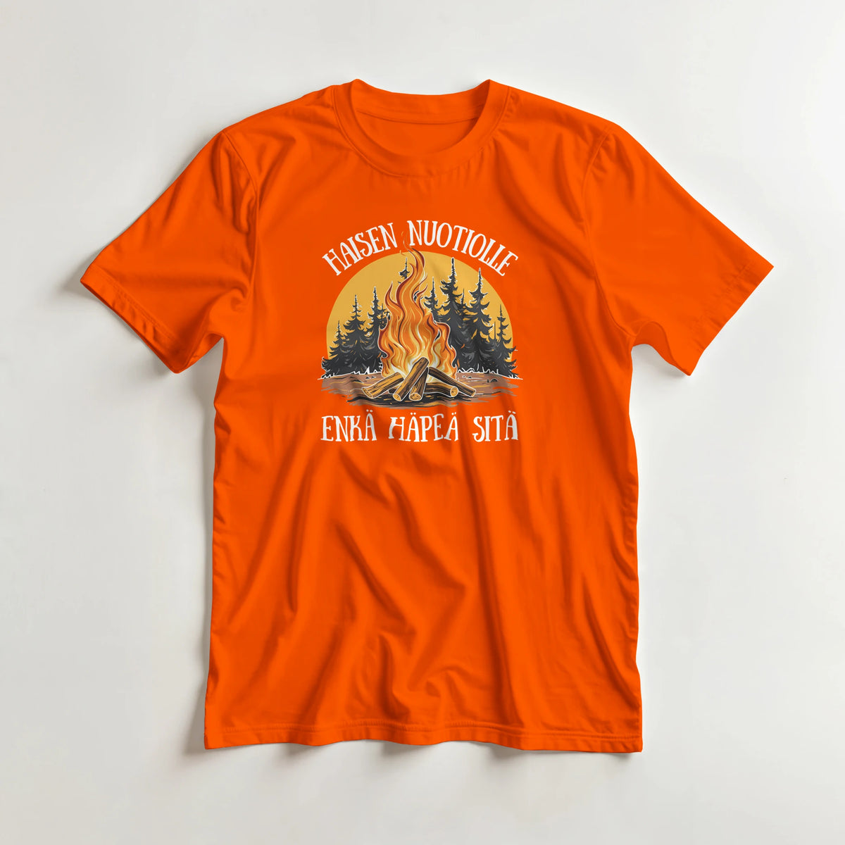 Haisen nuotiolle enkä häpeä sitä - 3XL - 5XL T-paita – tuotekuva