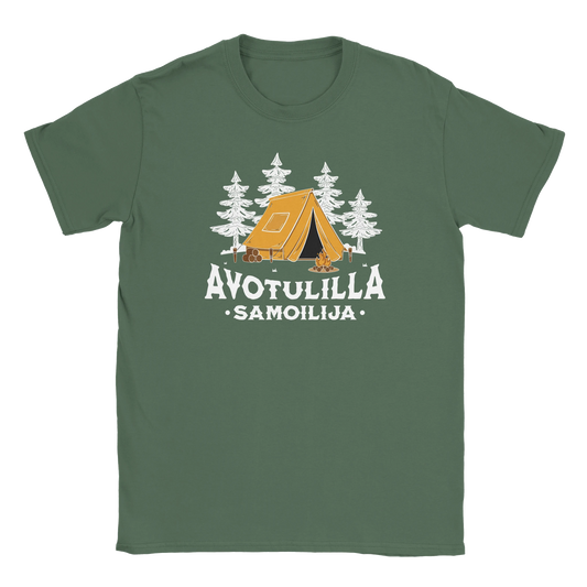 Avotulilla - Miesten t-paita – tuotekuva