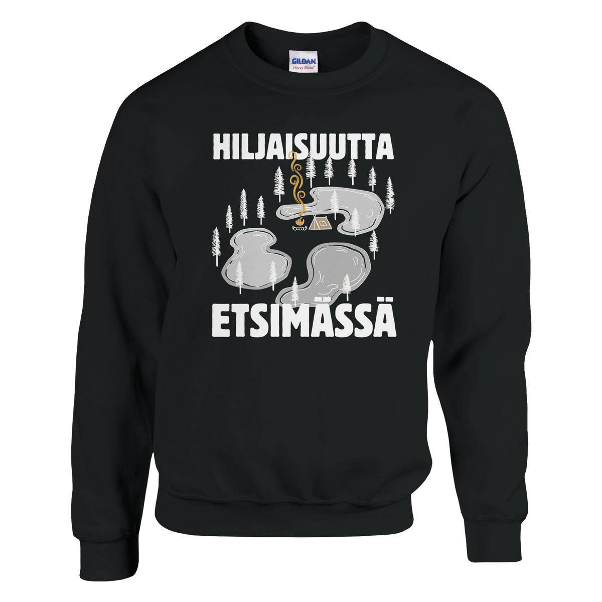 Hiljaisuutta etsimässä - Collegepaita – tuotekuva