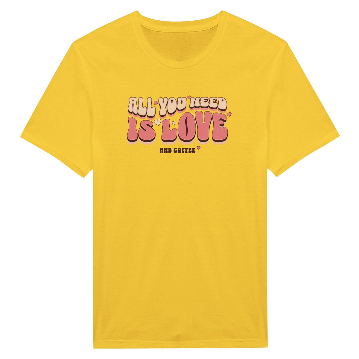 All You Need Is Love (and coffee - Miesten T - paita - Mun Paita