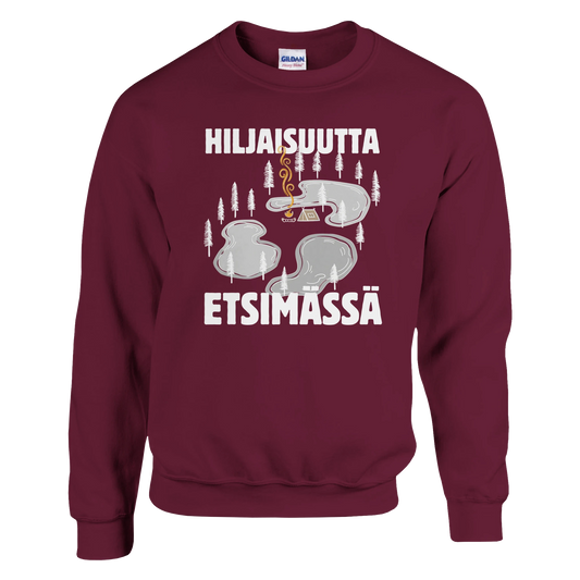 Hiljaisuutta etsimässä - Collegepaita – tuotekuva