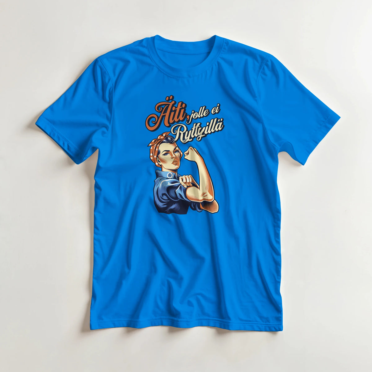 Äiti, Jolle Ei Ryttyillä - 3XL - 5XL T-paita – tuotekuva