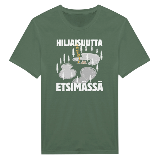 Hiljaisuutta etsimässä - Miesten T-paita – tuotekuva