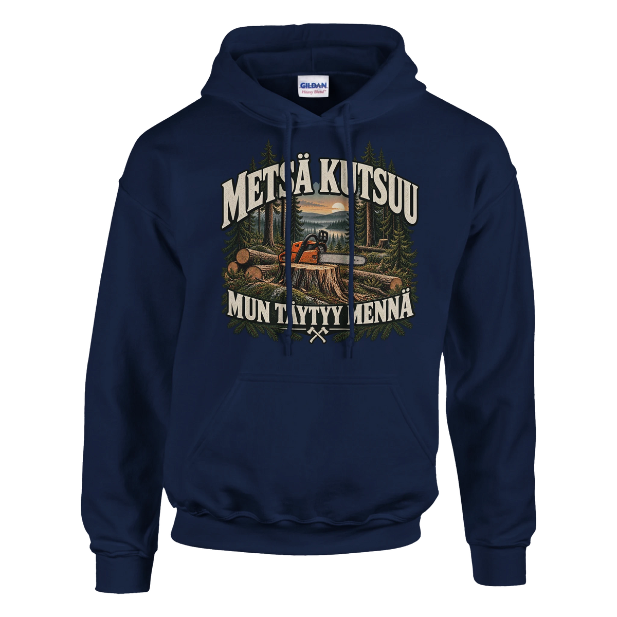 Metsä kutsuu Sahuria - Huppari – tuotekuva