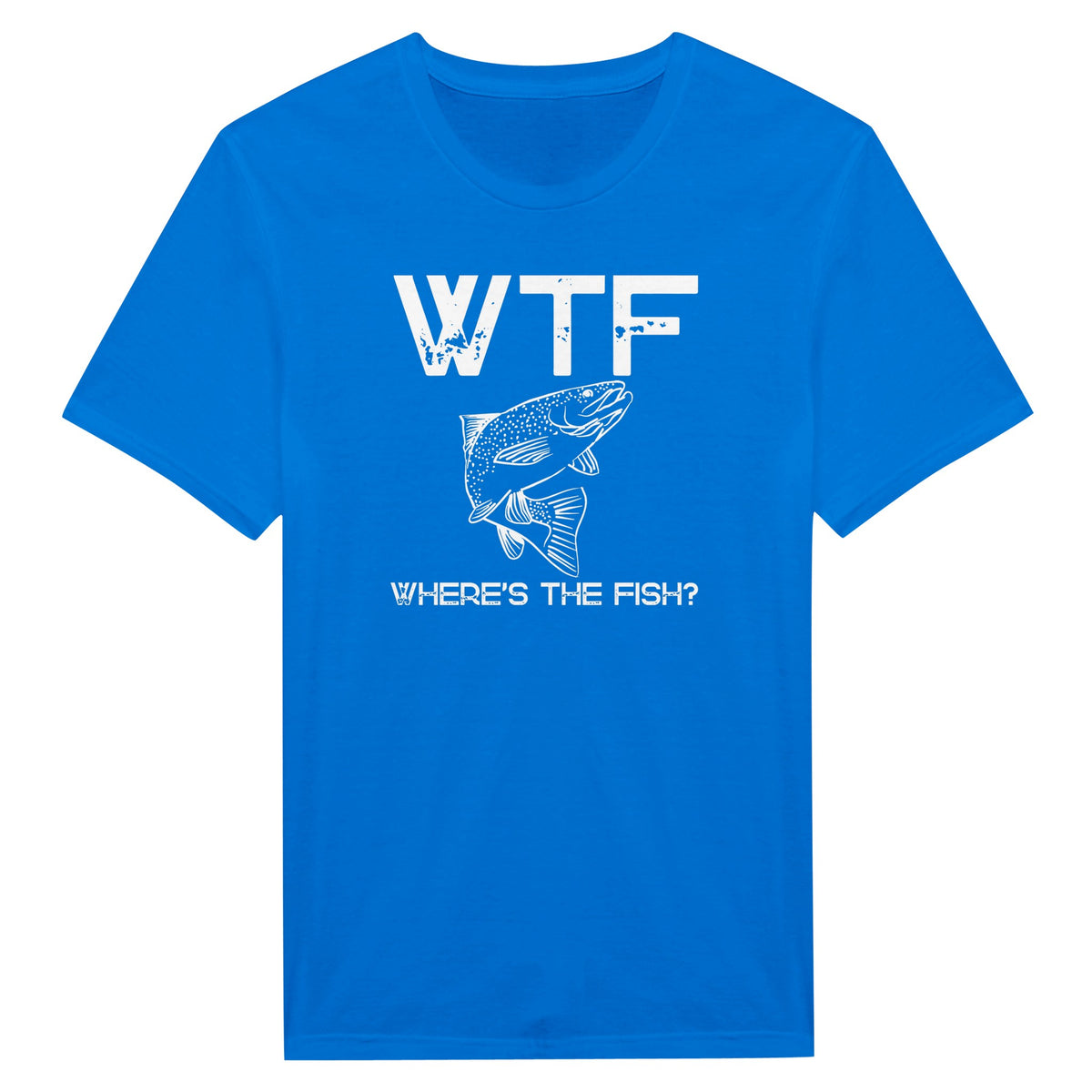 WTF - Where's The Fish? - Miesten T-paita – tuotekuva