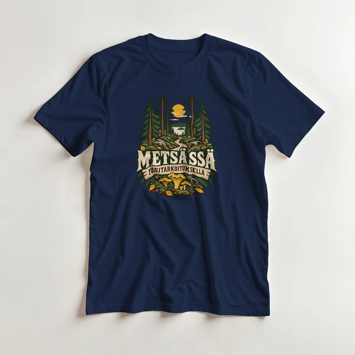 Metsässä tositarkoituksella - 3XL - 5XL T-paita – tuotekuva