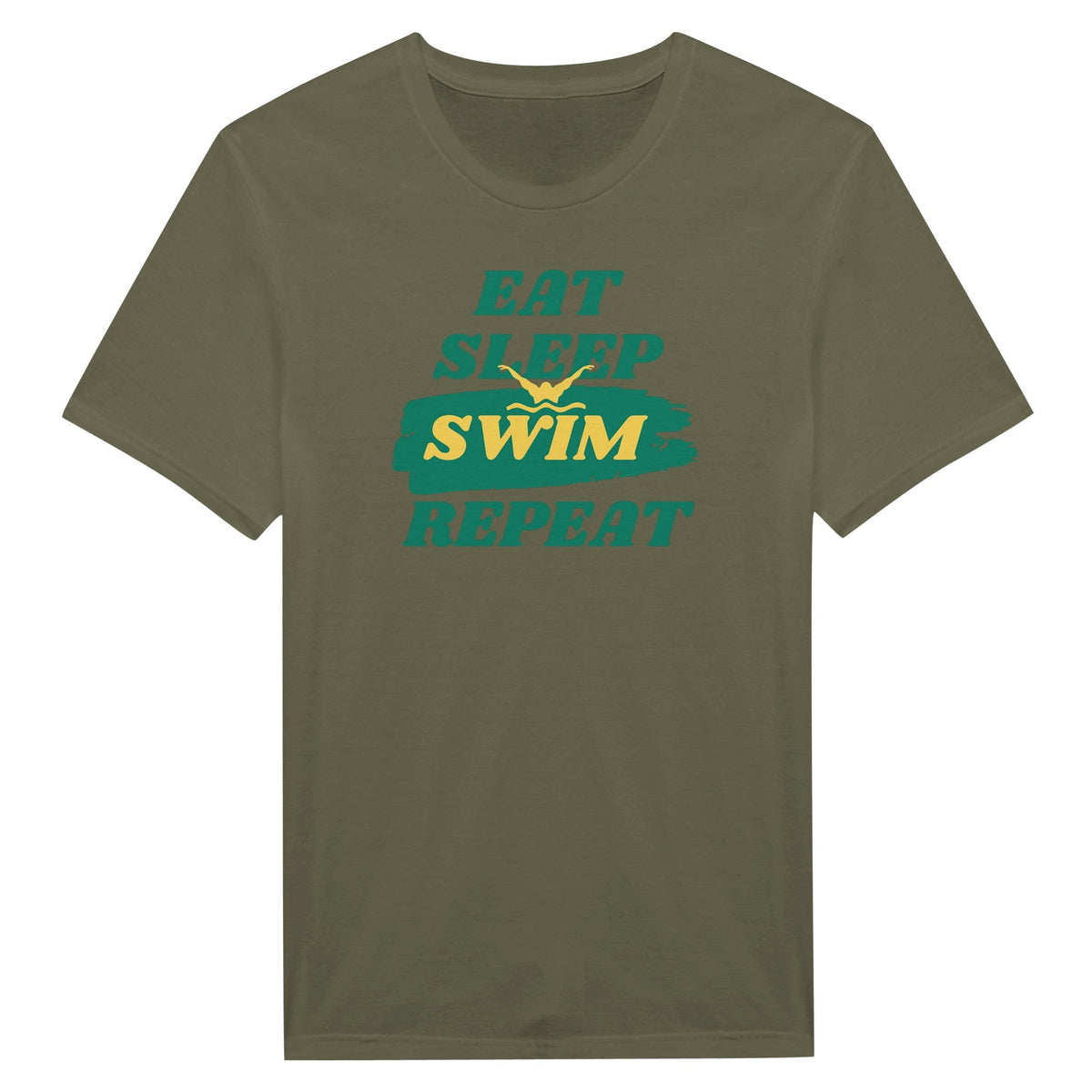 Eat Sleep Swim Repeat - Miesten T - paita - Mun Paita