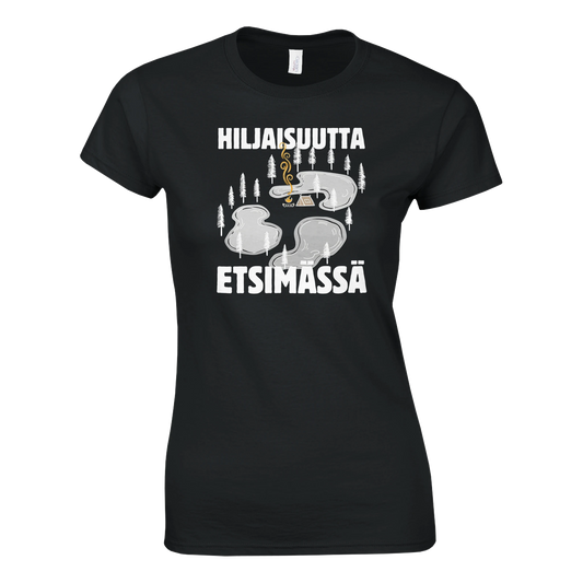 Hiljaisuutta etsimässä - Naisten T-paita – tuotekuva