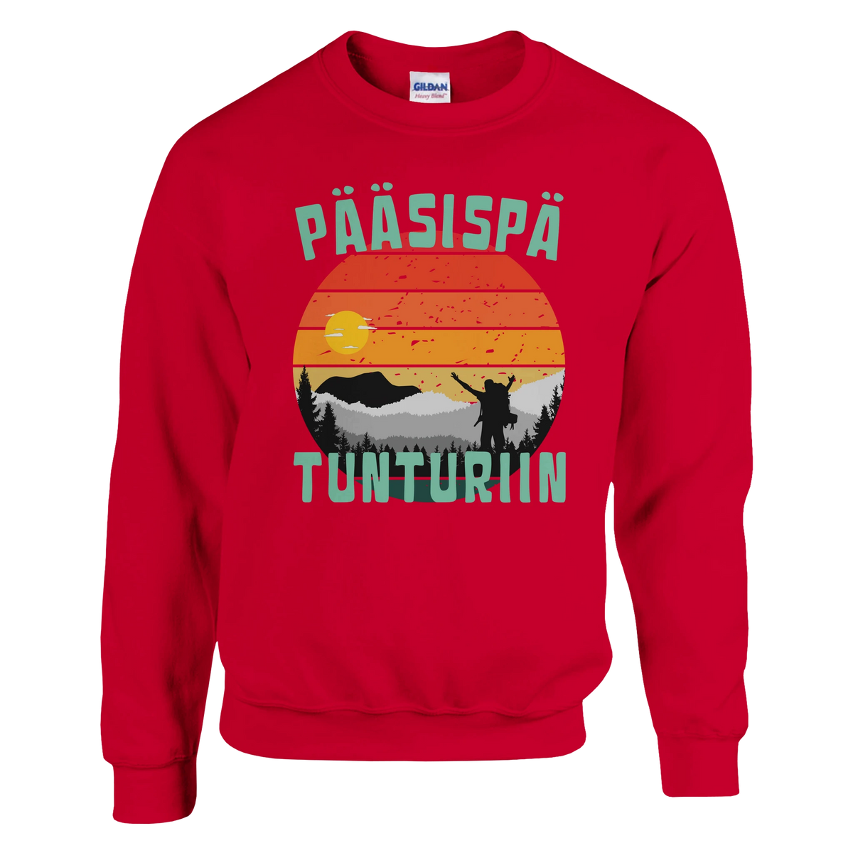 Pääsispä Tunturiin - Collegepaita – tuotekuva