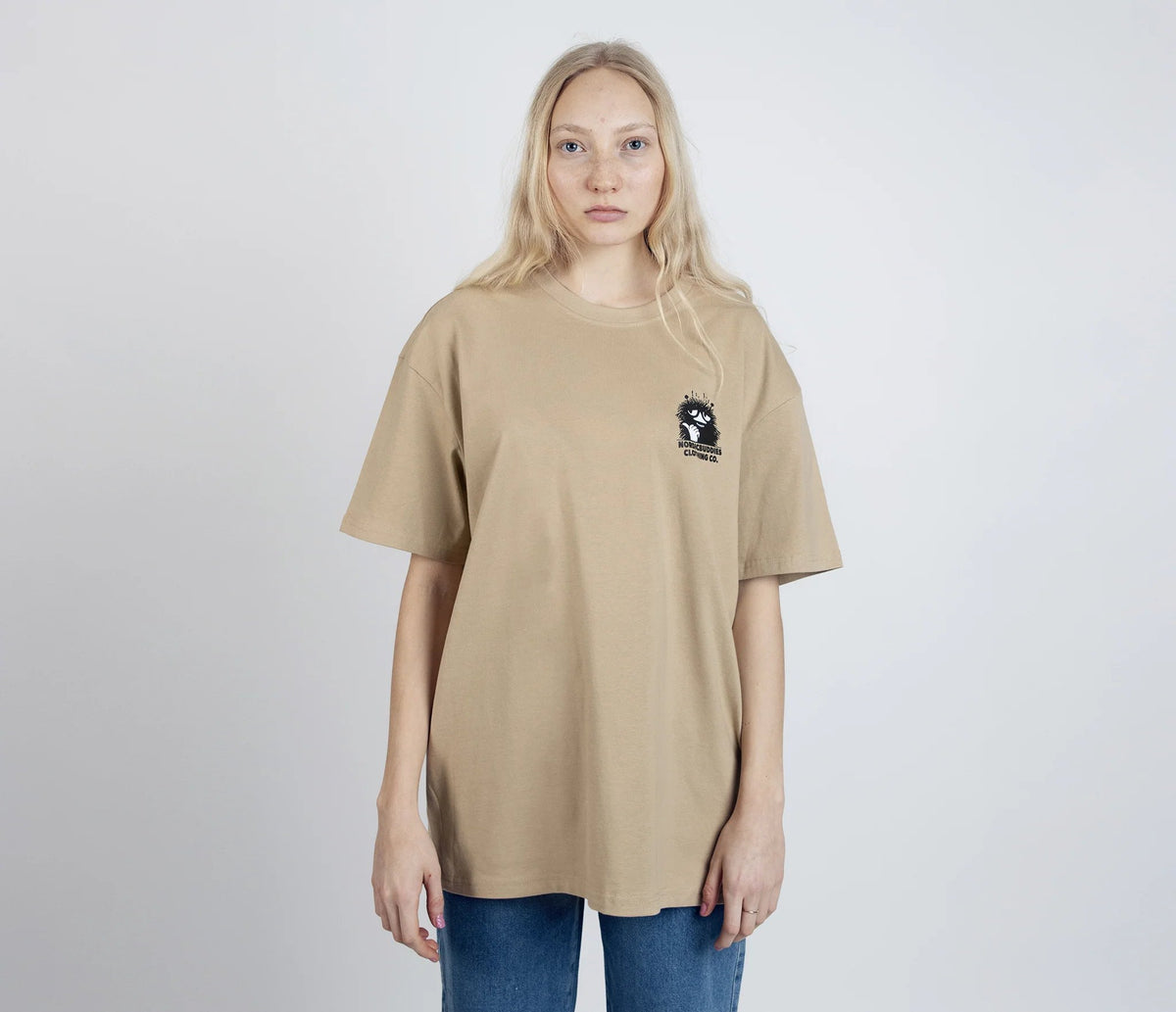 Haisuli suunnittelee T - paita Unisex - Beige - Mun Paita