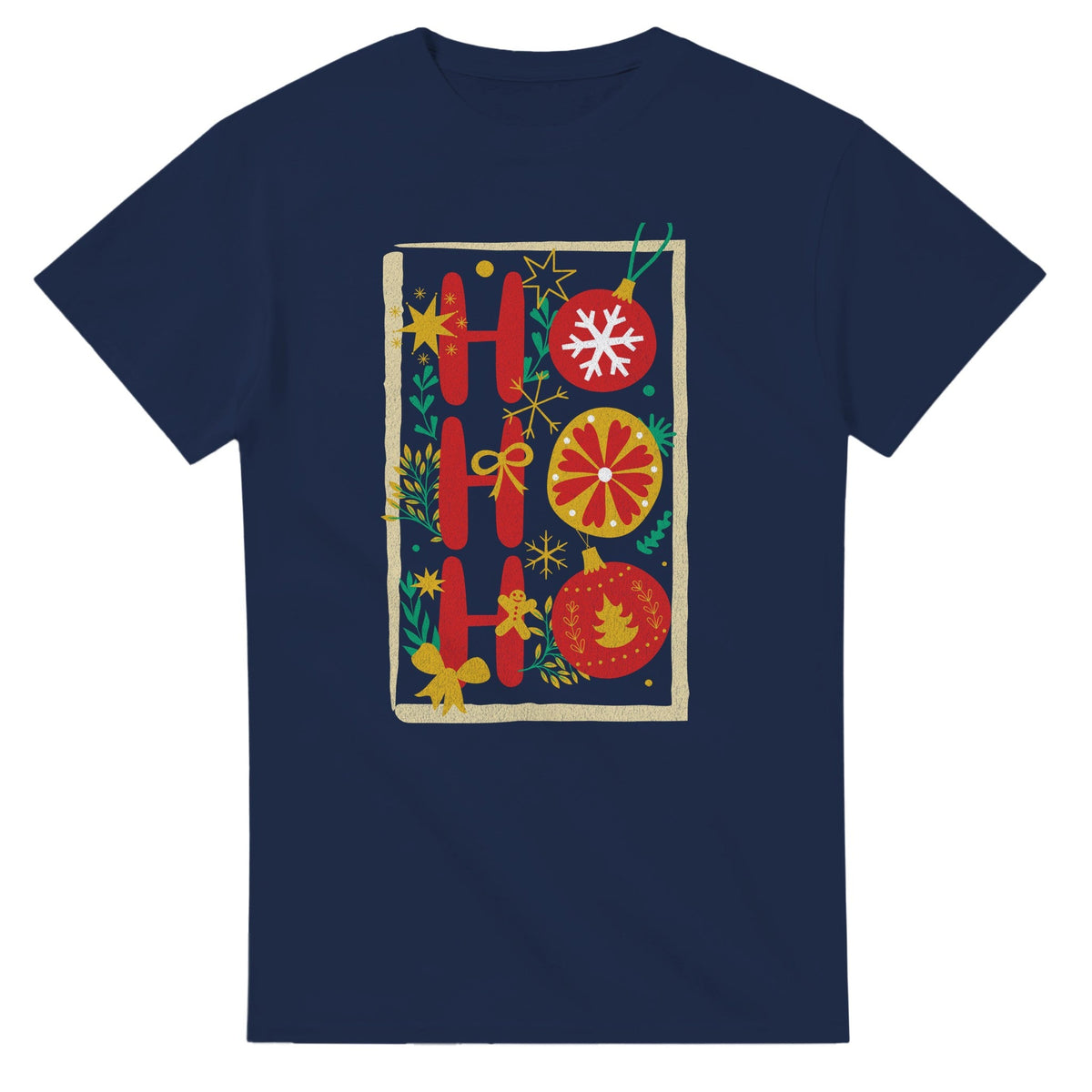 HO HO HO - Jouluinen T - paita - 3XL - 5XL - Mun Paita