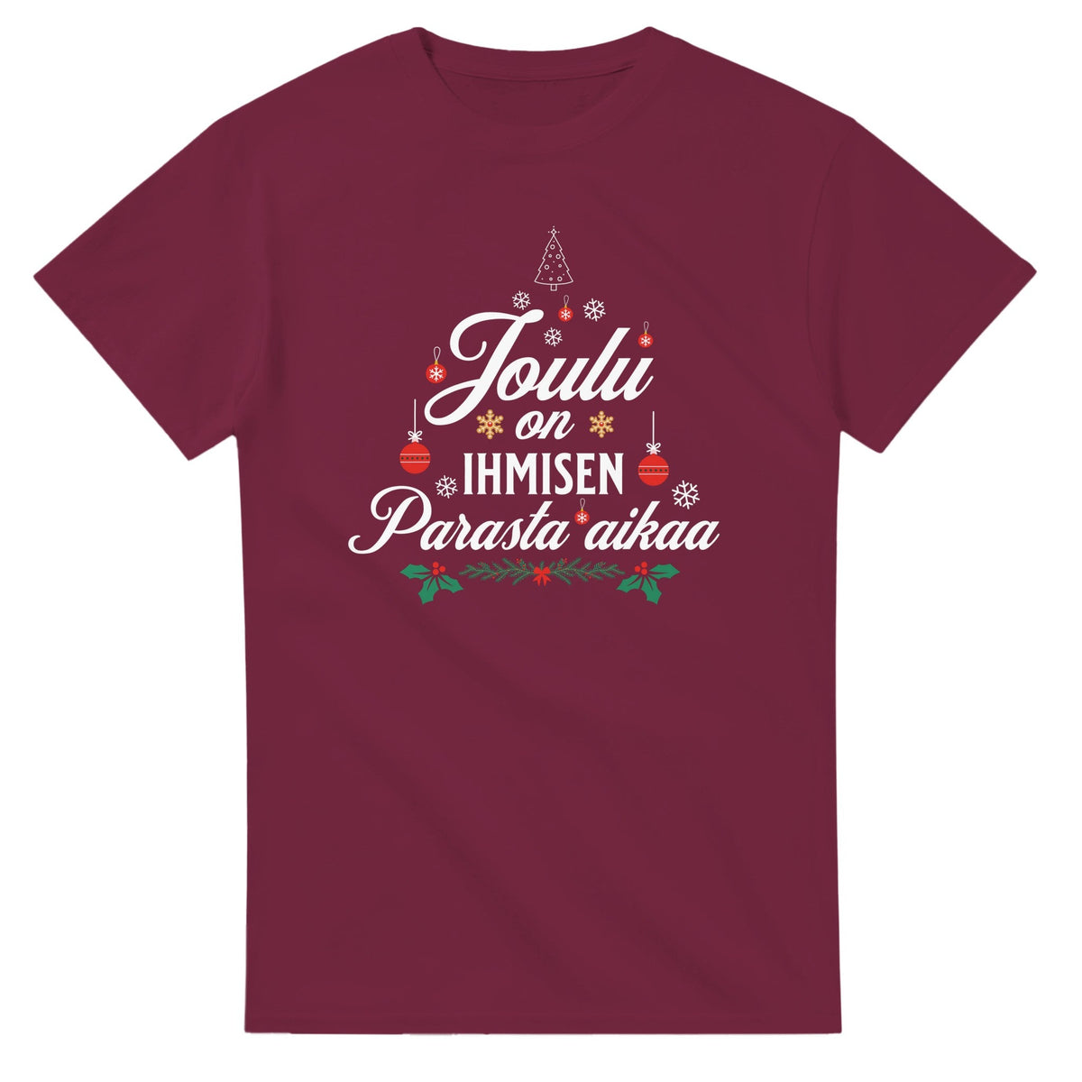 Joulu On Ihmisen Parasta Aikaa - 3XL - 5XL T - paita - Mun Paita