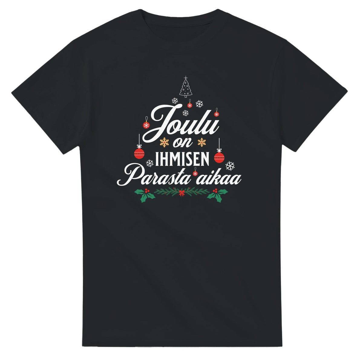 Joulu On Ihmisen Parasta Aikaa - 3XL - 5XL T - paita - Mun Paita