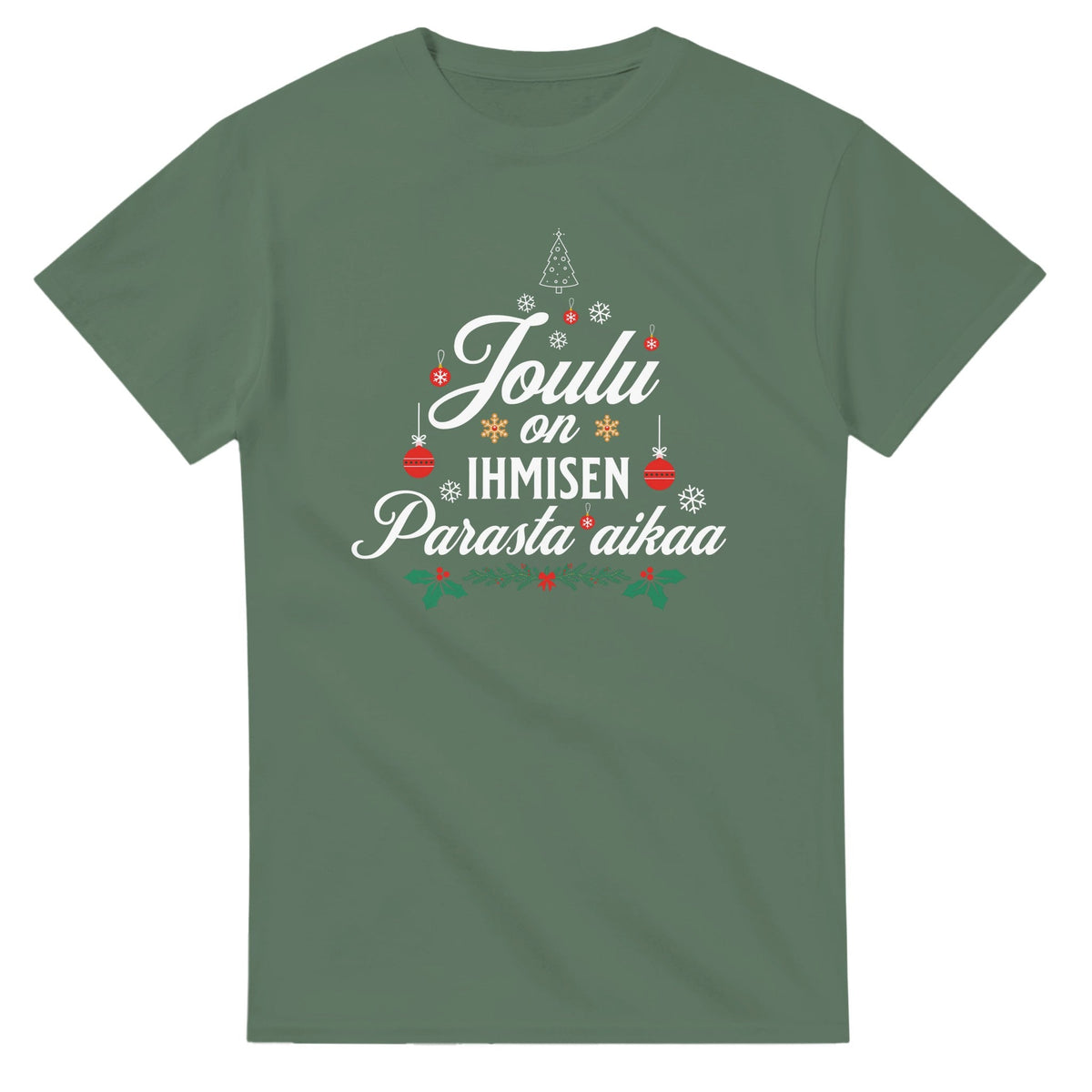 Joulu On Ihmisen Parasta Aikaa - 3XL - 5XL T - paita - Mun Paita