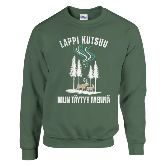Lappi Kutsuu, Mun Täytyy Mennä - Collegepaita - Mun Paita