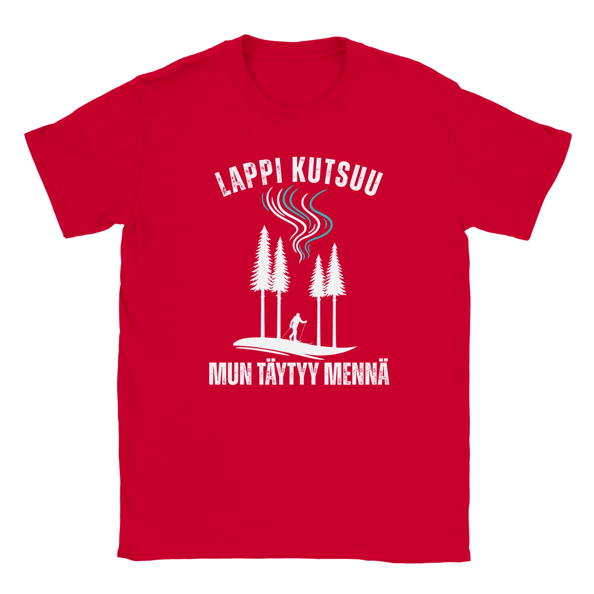 Lappi Kutsuu - Mun Täytyy Mennä - Hiihtäjä - Miesten T - paita - Mun Paita