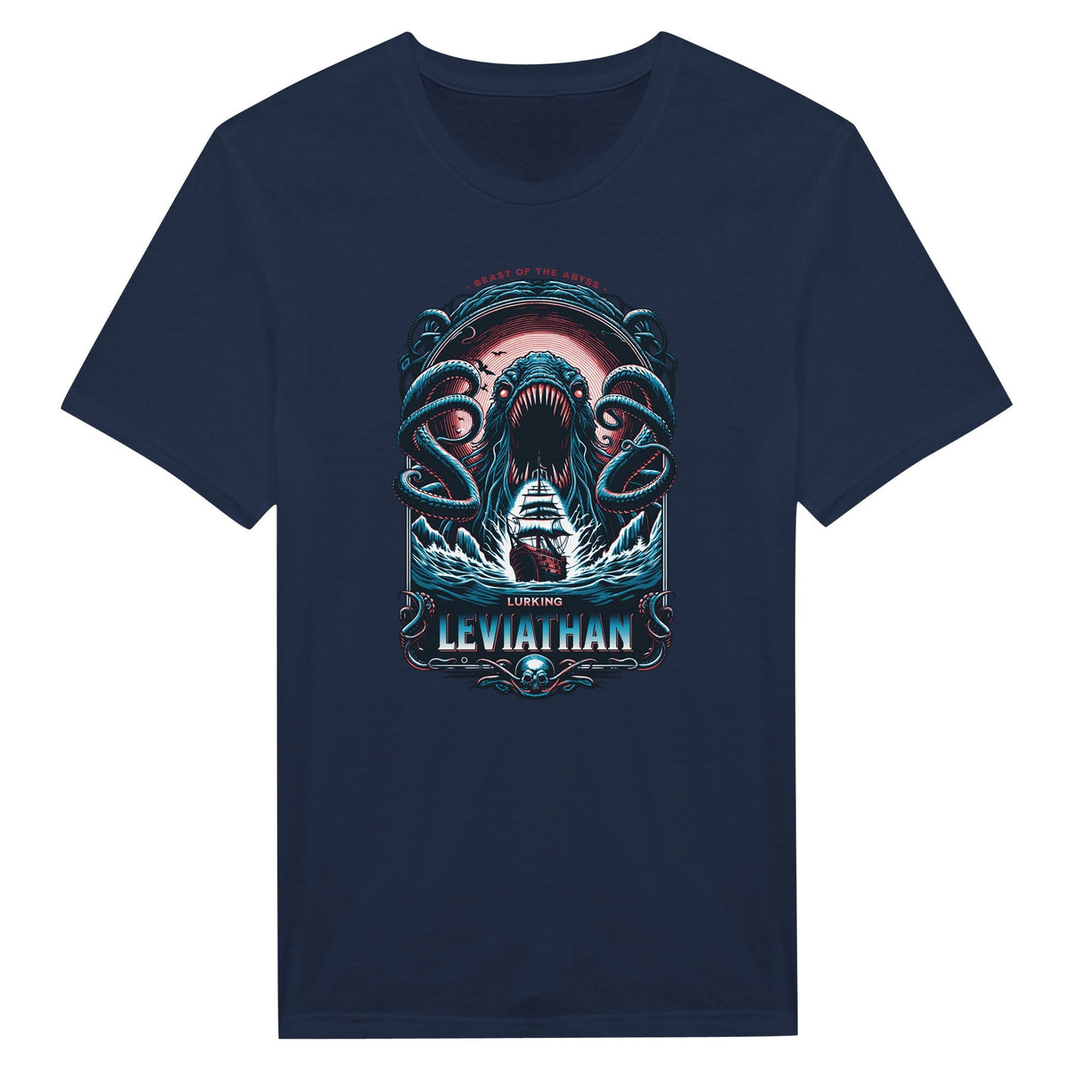 "Lurking Leviathan: Beast of the Abyss" - T - paita - Mun Paita