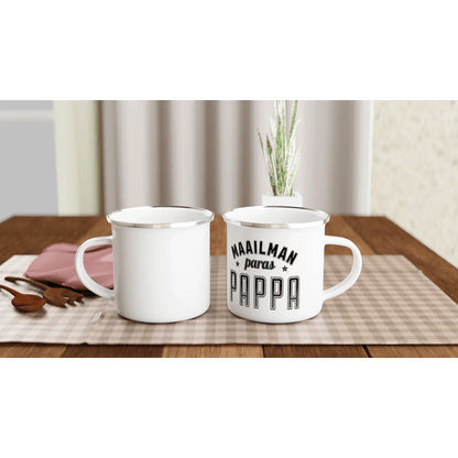 Maailman Paras Pappa - Emalimuki 3,5dl - Mun Paita