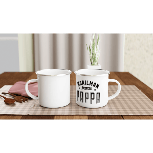 Maailman Paras Pappa - Emalimuki 3,5dl - Mun Paita